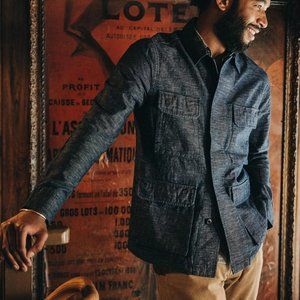 Taylor Stitch The BDU Shirt Jacket in Indigo Slub